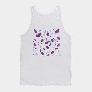 Christmas leaf pattern Tank Top